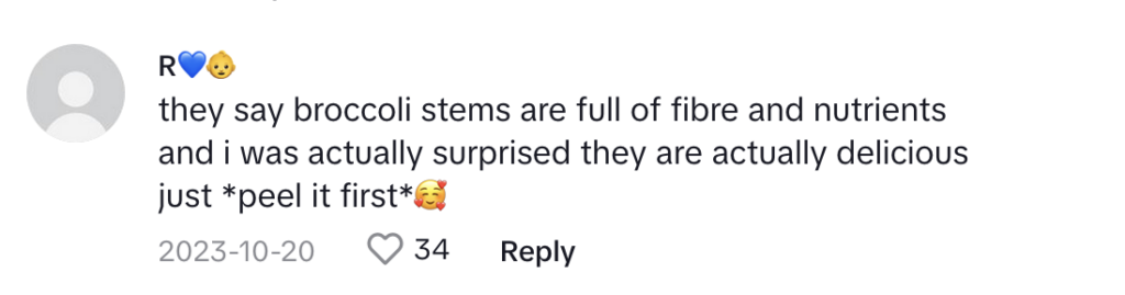 TikTok comment